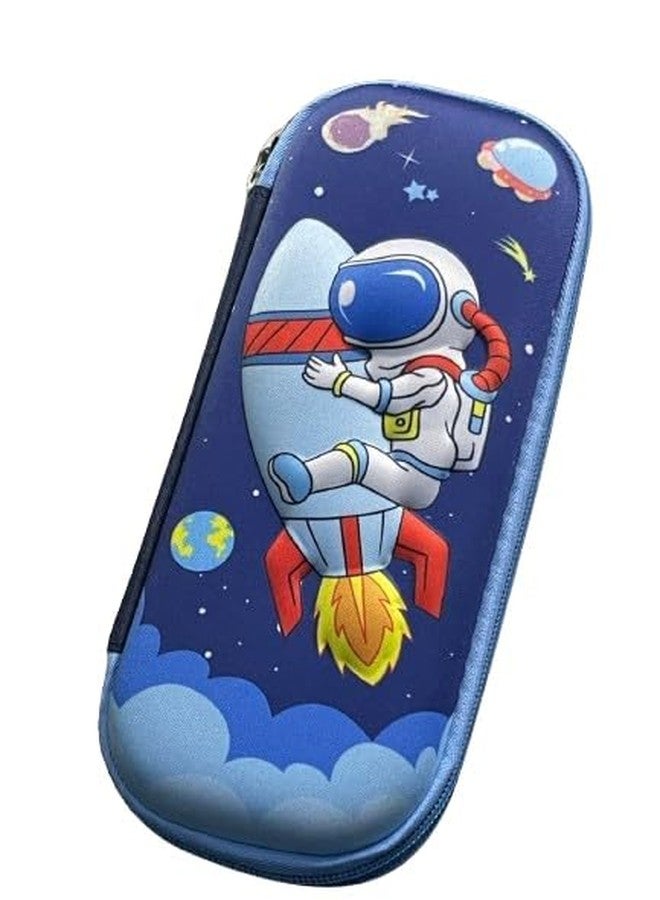 JUGTE Pencil Case 3D Cover Pencil Pouch Bag Compass School Pouch Organizer for Students Kids Premium Stylish Pen Holder Pouch Stationery Box for Boys and Gifts for Kids (Pencil Case Space) - Image 1